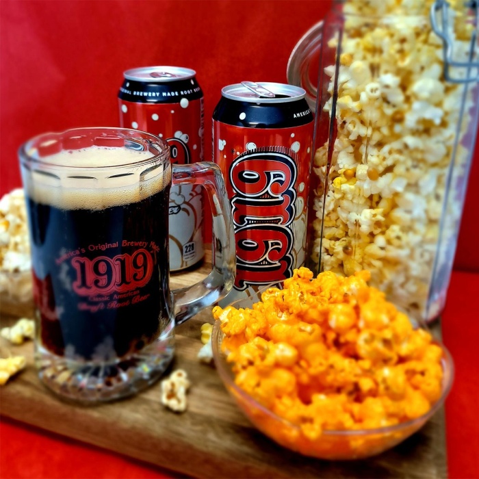 Root Beer With Snacks On Movie Night