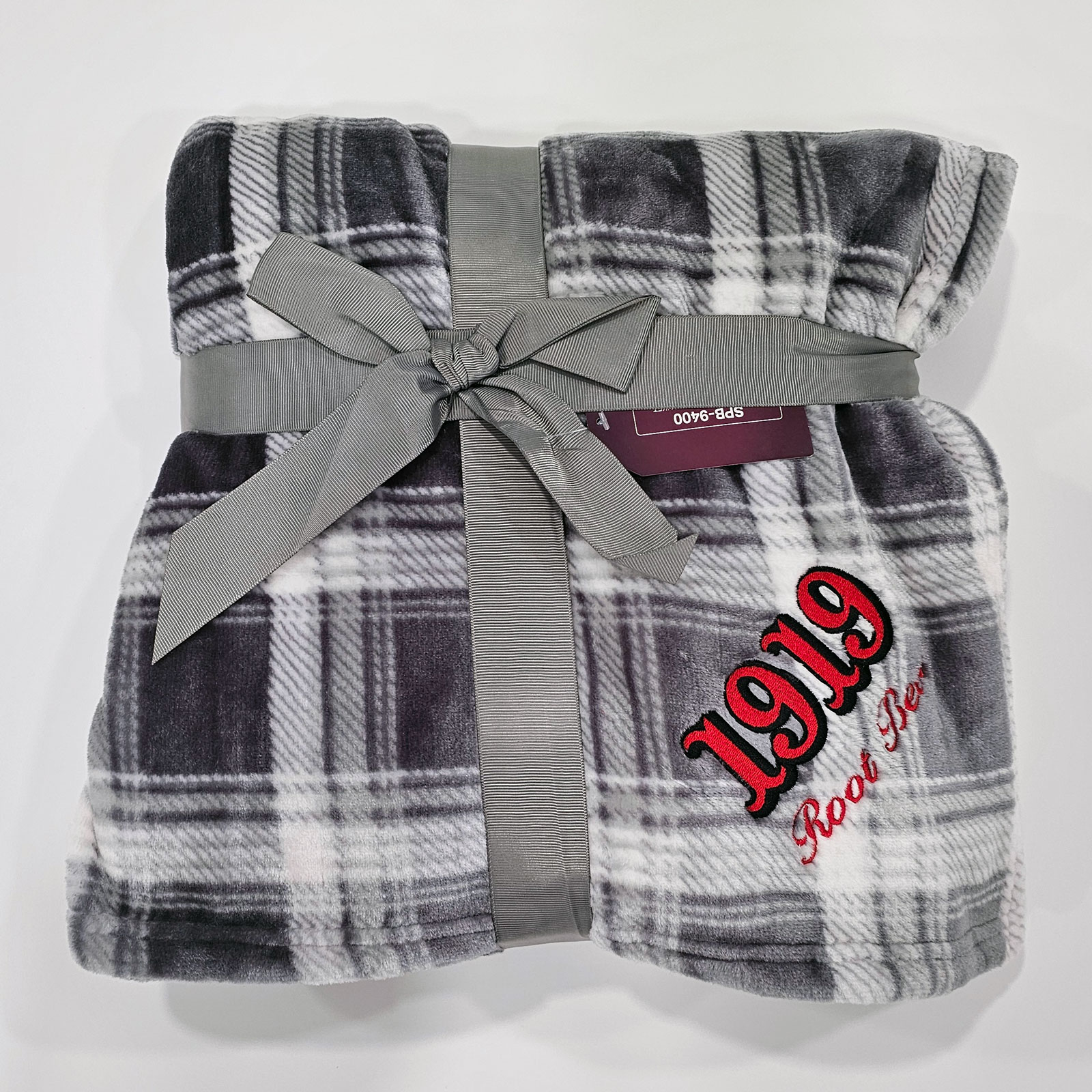 1919 Ultra Plush Fleece Blanket Gray